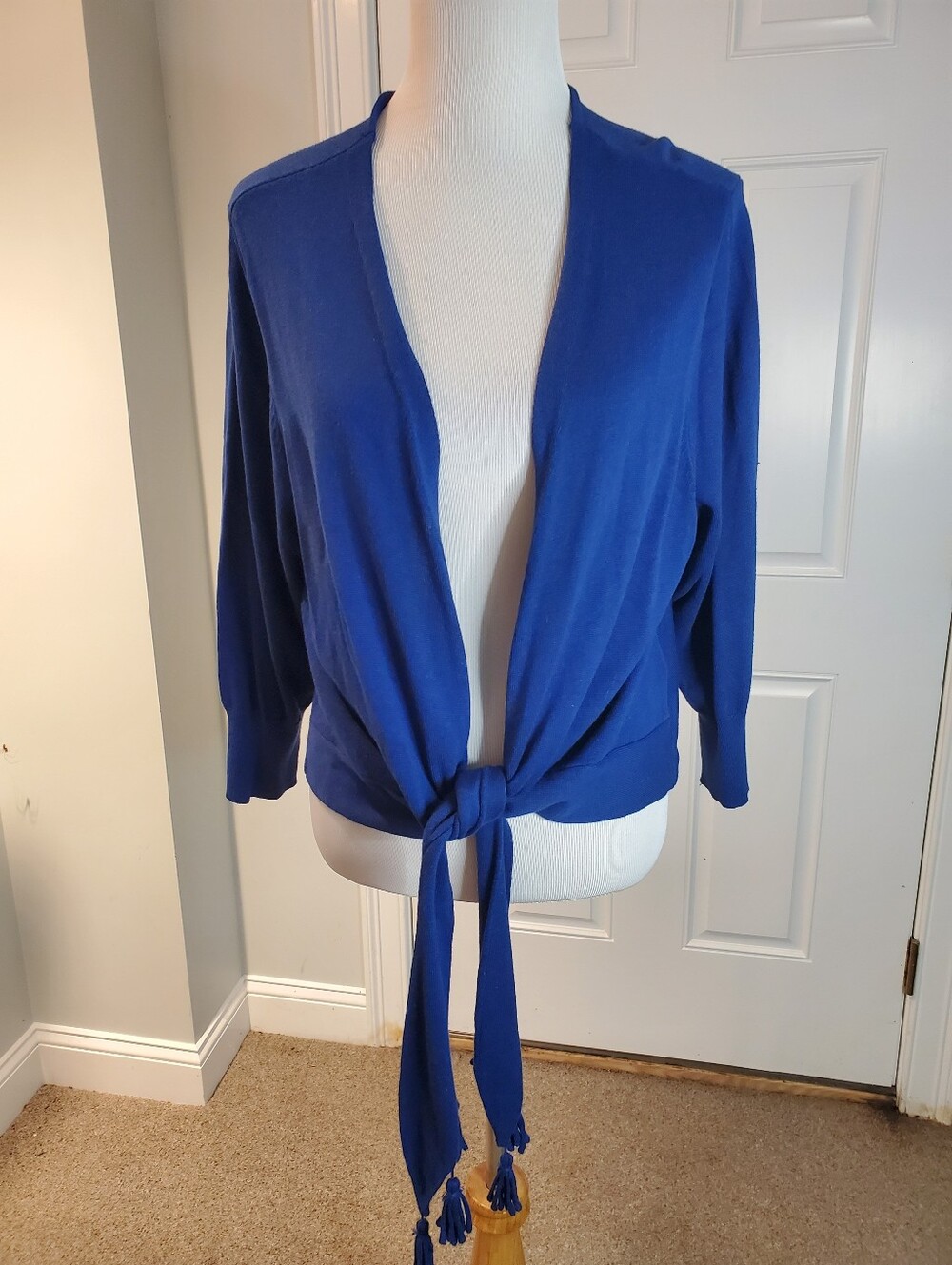 Belle Beach By Kim Gravel Sweater Shrug With Tassels